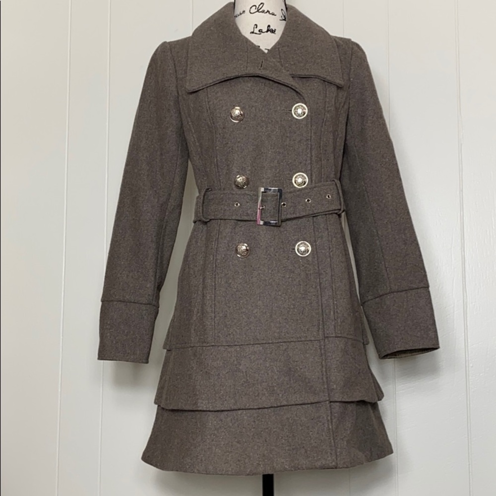 New York & Co. Belted Brown Trench Coat